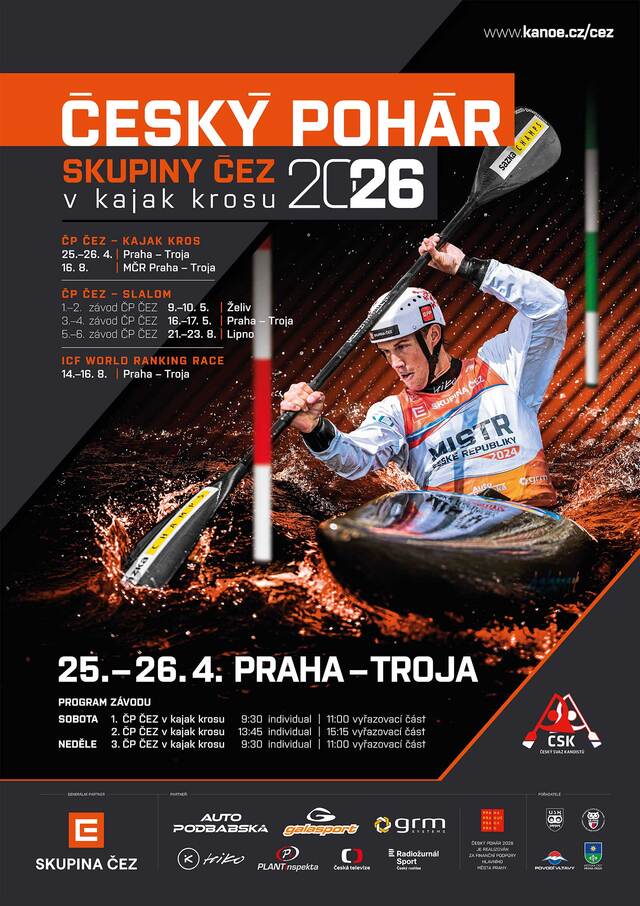 CP CEZ 2026 vodni slalom PRAHA